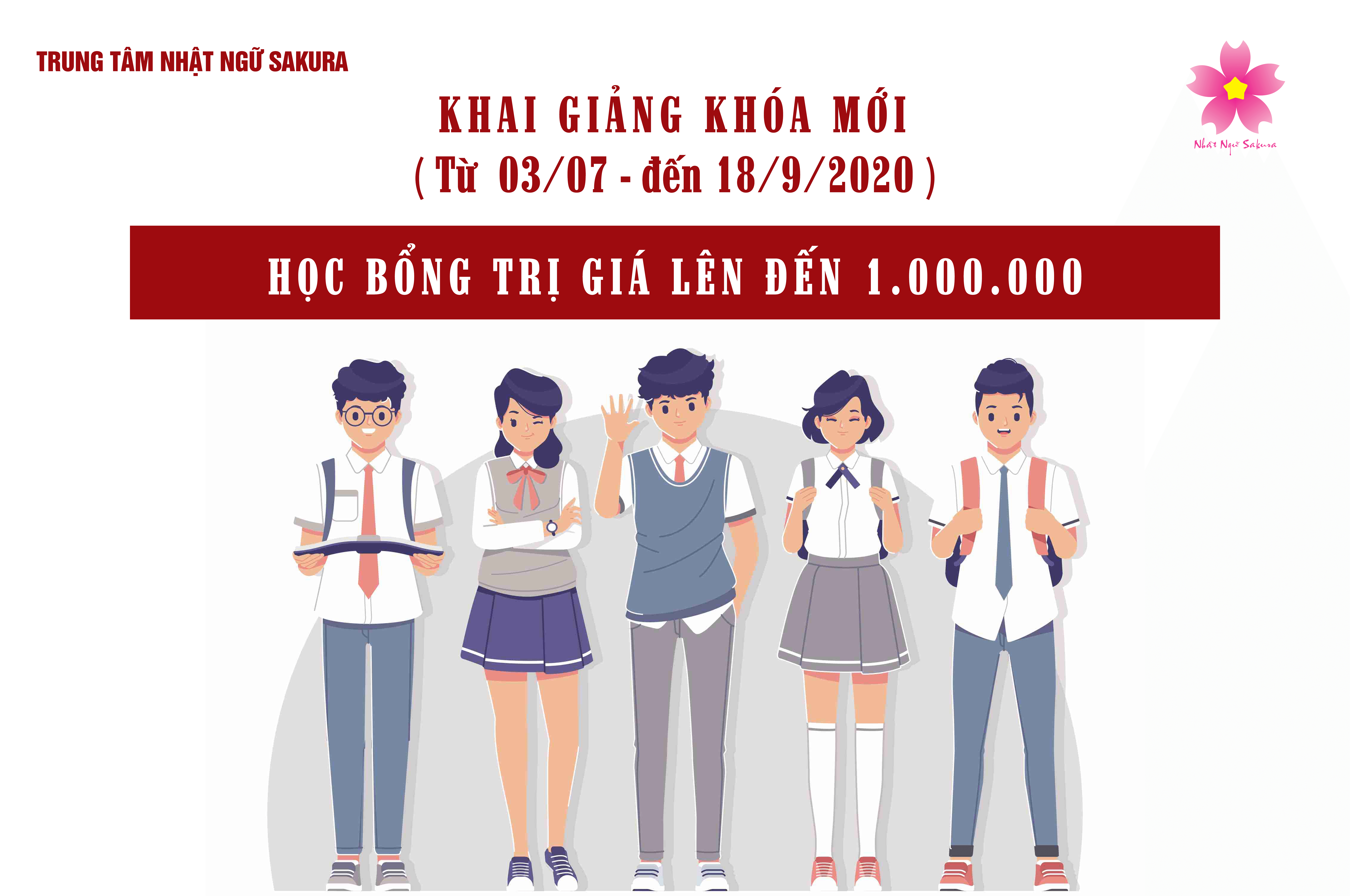 Học bổng trường nhật ngữ sakura
